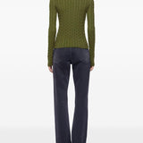 Maglione con dettaglio a catena in verde Rabanne - donna 