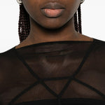 Abito maxi temple in nero Rick owens - donna 