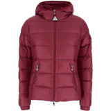 Piumino con cappuccio glesse in bordeaux Moncler - donna 