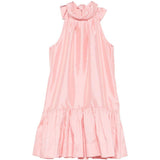 Mini abito collo alto e volant in rosa Simkhai - donna 