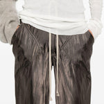Pantaloni con coulisse in marrone Rick owens - donna 