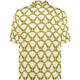 Camicia a fantasia in beige e verde Laneus - uomo 