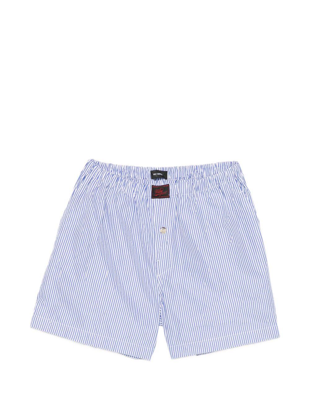 Shorts a righe in blu Willy chavarria - uomo 