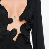 Abito Venus con scollo profondo in nero Christopher esber - donna 