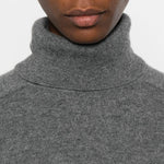 Maglione a collo alto in grigio Gotha - donna 