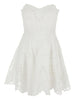 Charo ruiz ibiza 1989 women's white bail mini dress with lace details