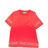T-shirt con tasca sul petto in rosso Found - uomo 