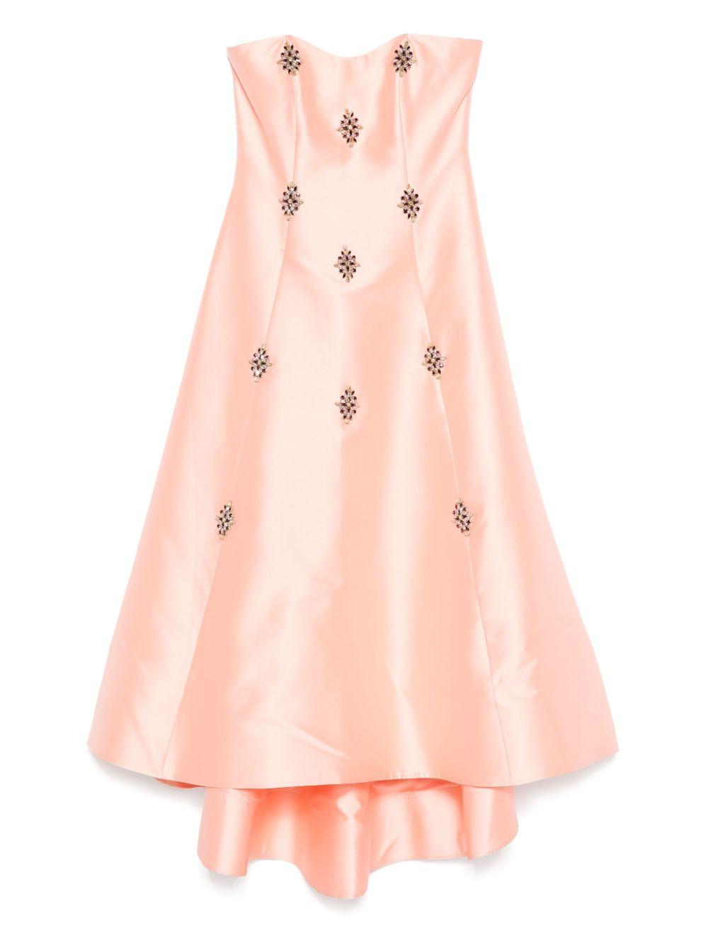Abito con cristalli mikado in rosa Costarellos - donna 