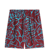 Shorts con stampa floreale piperi  in bordeaux 