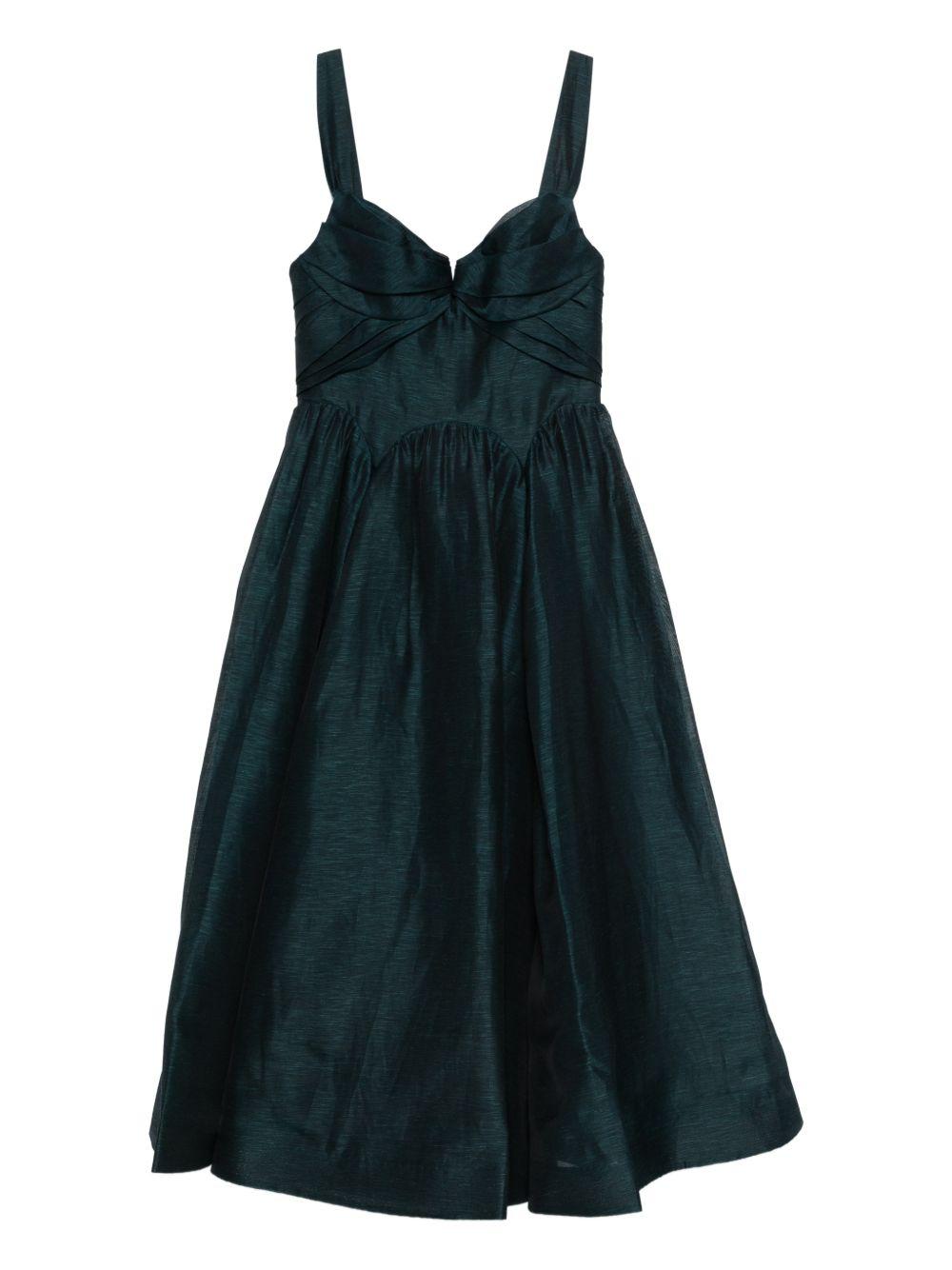 Abito plissettato in blu e verde Zimmermann - donna 