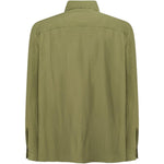 Giacca-camicia con ricamo in verde Laneus - uomo 