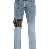 Jeans con design patchwork in blu Martine rose - uomo 