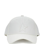 Cappellino da baseball in cotone con dettaglio a stella in bianco Golden goose - unisex 