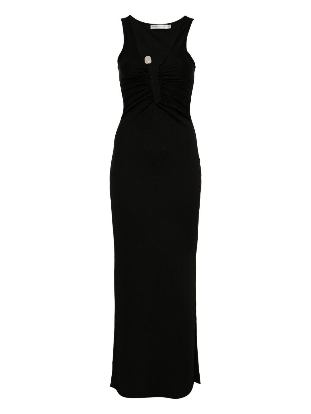 Abito con strass in nero Christopher esber - donna 