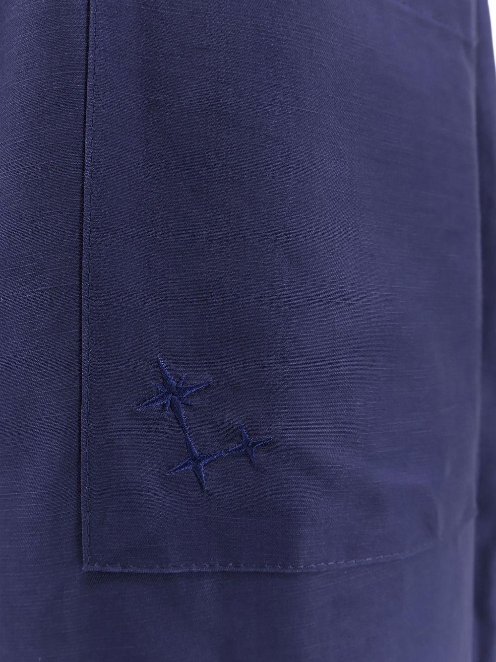 Pantaloni con vita elasticizzata in blu Laneus - uomo 