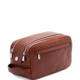 Beauty case in pelle in marrone Brunello cucinelli - uomo 