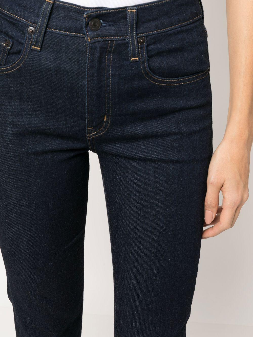 Jeans dritti 724 a vita media in blu Levi's - donna 