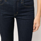 Jeans dritti 724 a vita media in blu Levi's - donna 