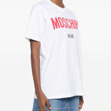 T-shirt con stampa moschifo in bainco Moschino - donna 