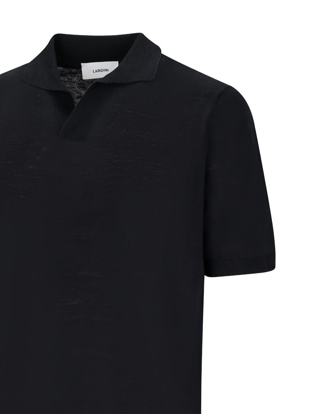 Polo a maniche corte  in nero Lardini - uomo 
