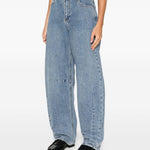 Jeans balloon con cuciture in blu Self-portrait - donna 