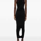 Abito lungo con scollo girocollo in nero Wolford - donna 