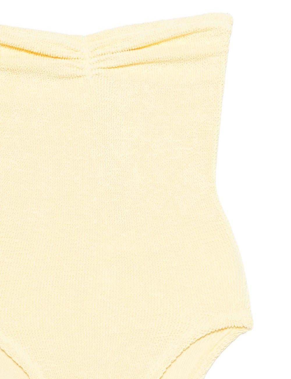 Costume da bagno con spalline in giallo Hunza g - donna 