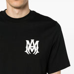 T-shirt a maniche corte con logo  in nero 