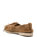 Mocassini cruise con dettaglio a nappa in marrone Golden goose - donna 