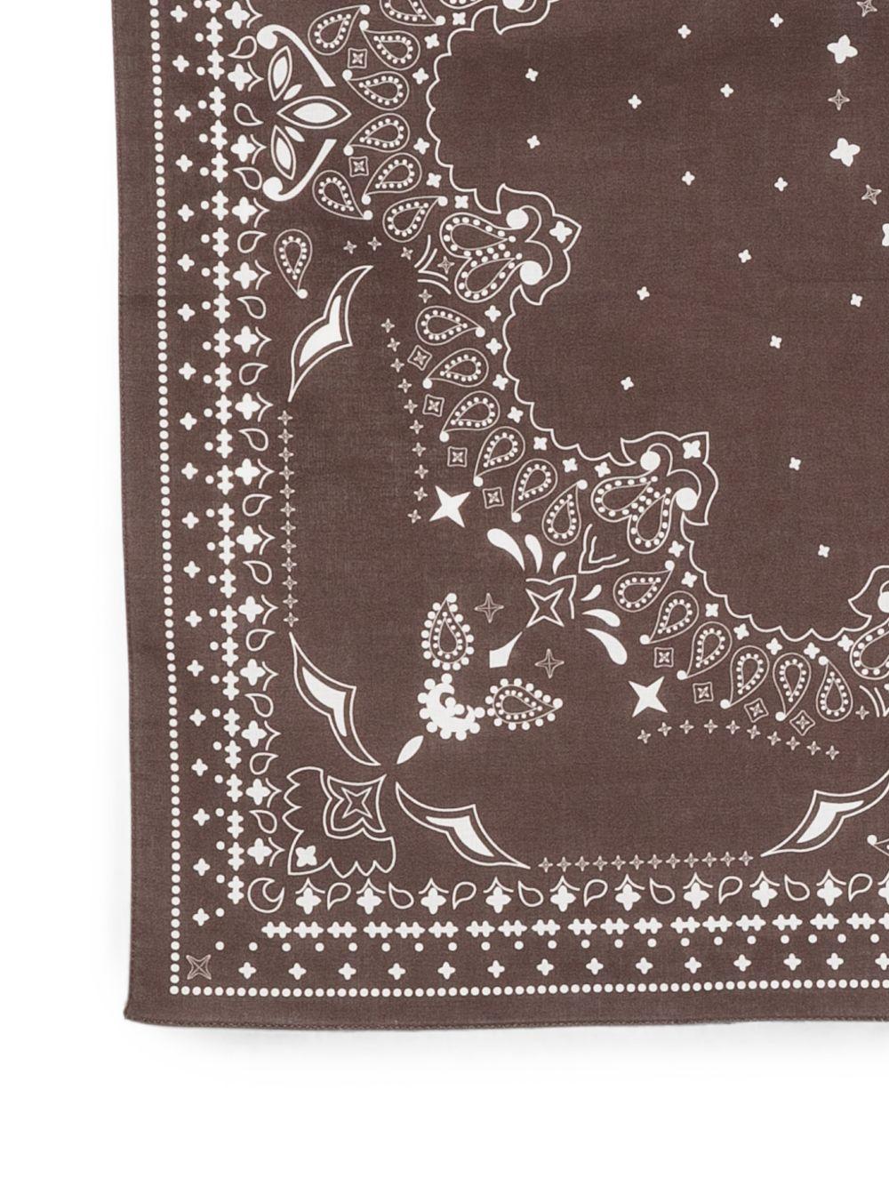Bandana SoftCell con stampa paisley in marrone 