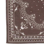Bandana SoftCell con stampa paisley in marrone 