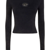 Top a coste in nero Diesel - donna 