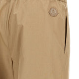 Pantaloni in popeline in beige Moncler - donna 