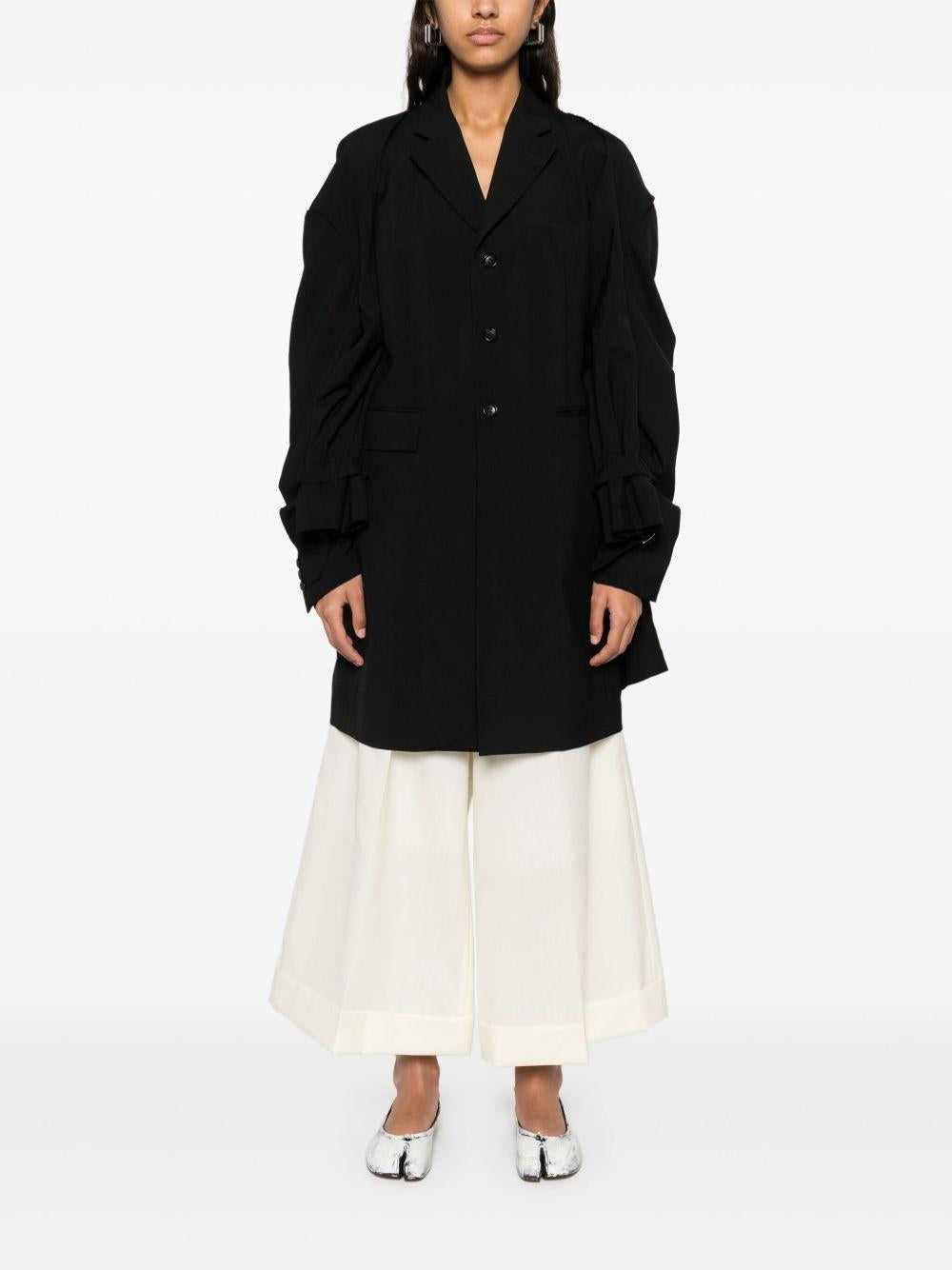 Pantaloni svasati in lana bianco Comme Des Garçons - donna 