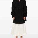 Pantaloni svasati in lana bianco Comme Des Garçons - donna 