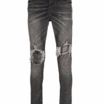 Jeans slim a vita bassa in grigio Purple - uomo 