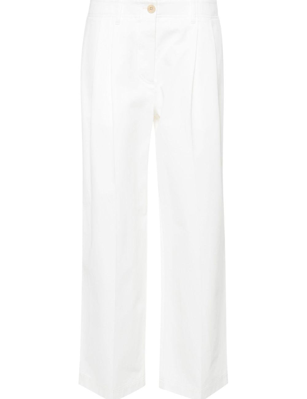 Pantaloni dritta in bianco Toteme - donna 