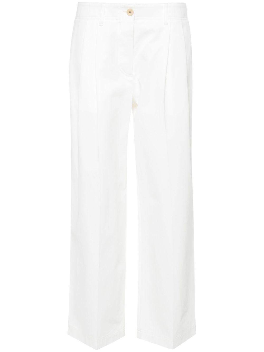 Pantaloni dritta in bianco Toteme - donna 