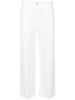 Toteme white straight-leg trousers - women