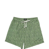 Costume da bagno con stampa geometrica in verde Zegna - uomo 