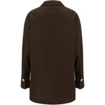 Camicia Jodie con bottone singolo in marrone Darkpark - donna 