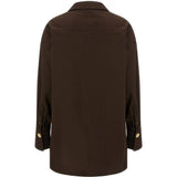 Camicia Jodie con bottone singolo in marrone Darkpark - donna 