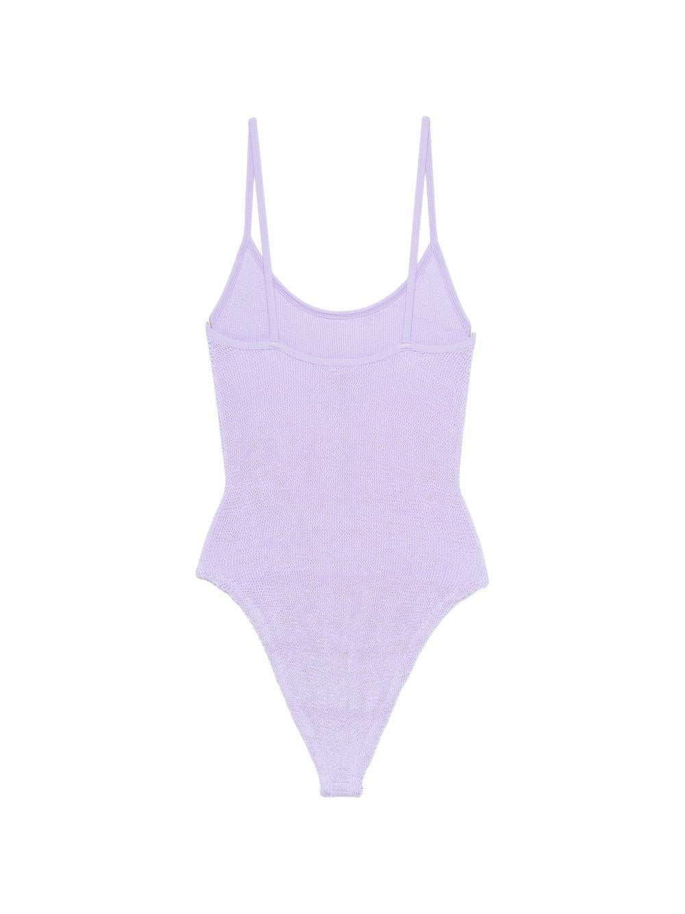 Costume da bagno con spalline in lilla Hunza g - donna 