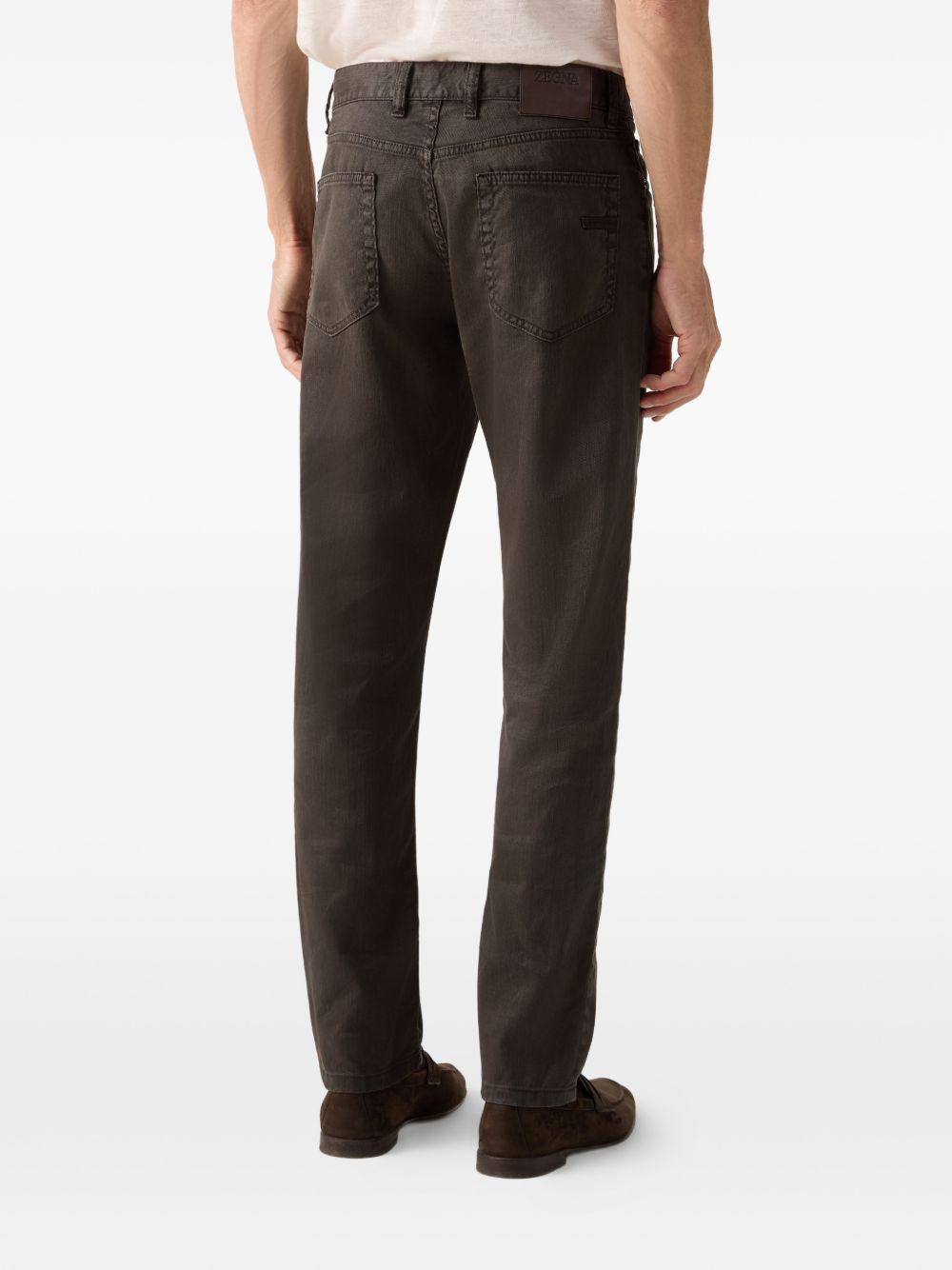 Pantaloni Stretch Roccia in nero Zegna - uomo 