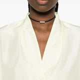 Camicia in seta in giallo Forte forte - donna 