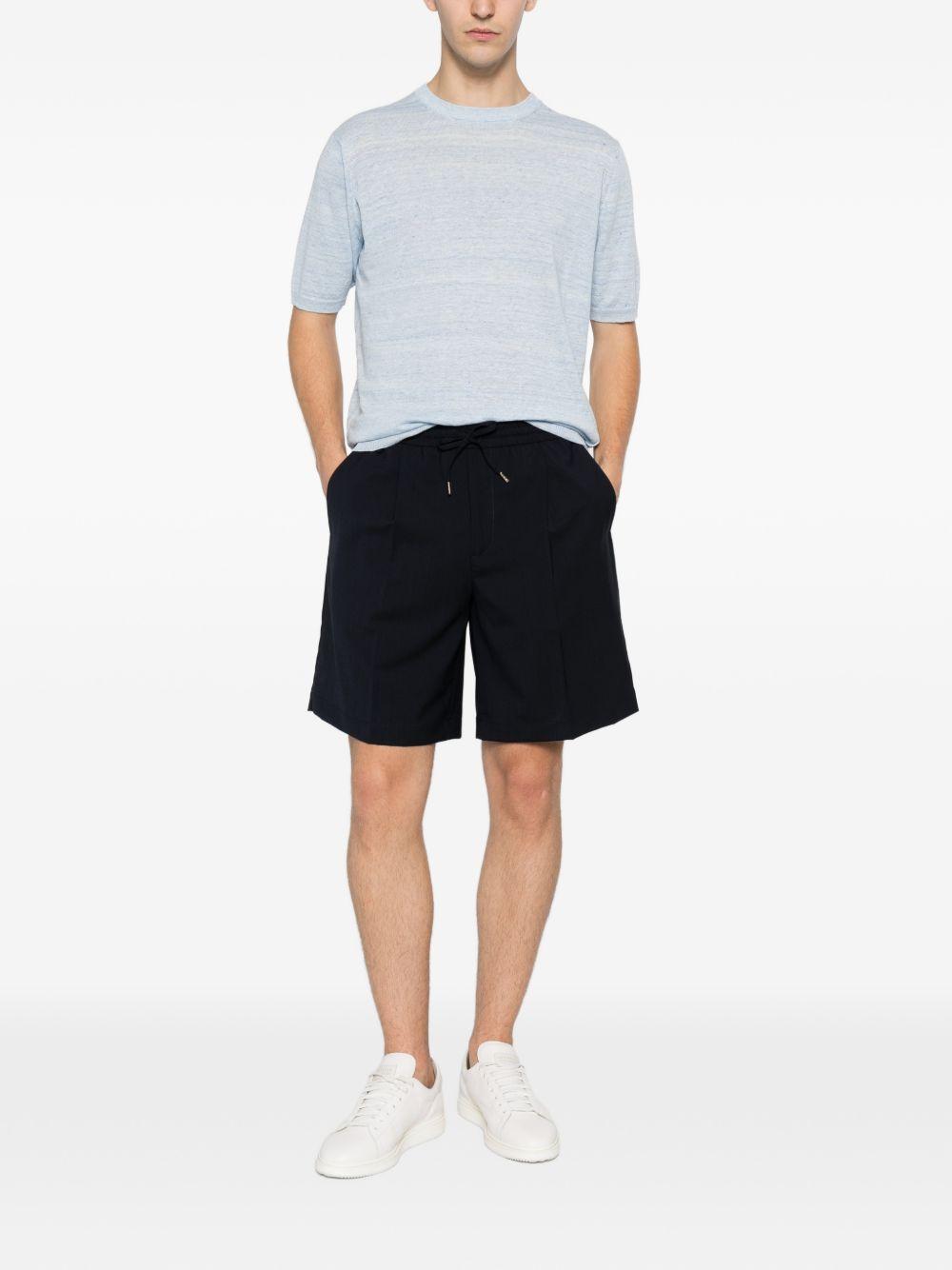 Pantaloncini con coulisse e pieghe in blu Briglia 1949 - uomo 