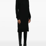 Abito midi a collo alto in nero Toteme - donna 