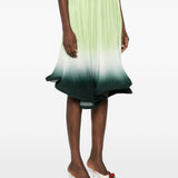 Gonna midi plissettata in verde degradè Rowen Rose - donna 