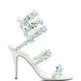 Sandali Eden con motivi floreali in verde acqua Rene caovilla - donna 