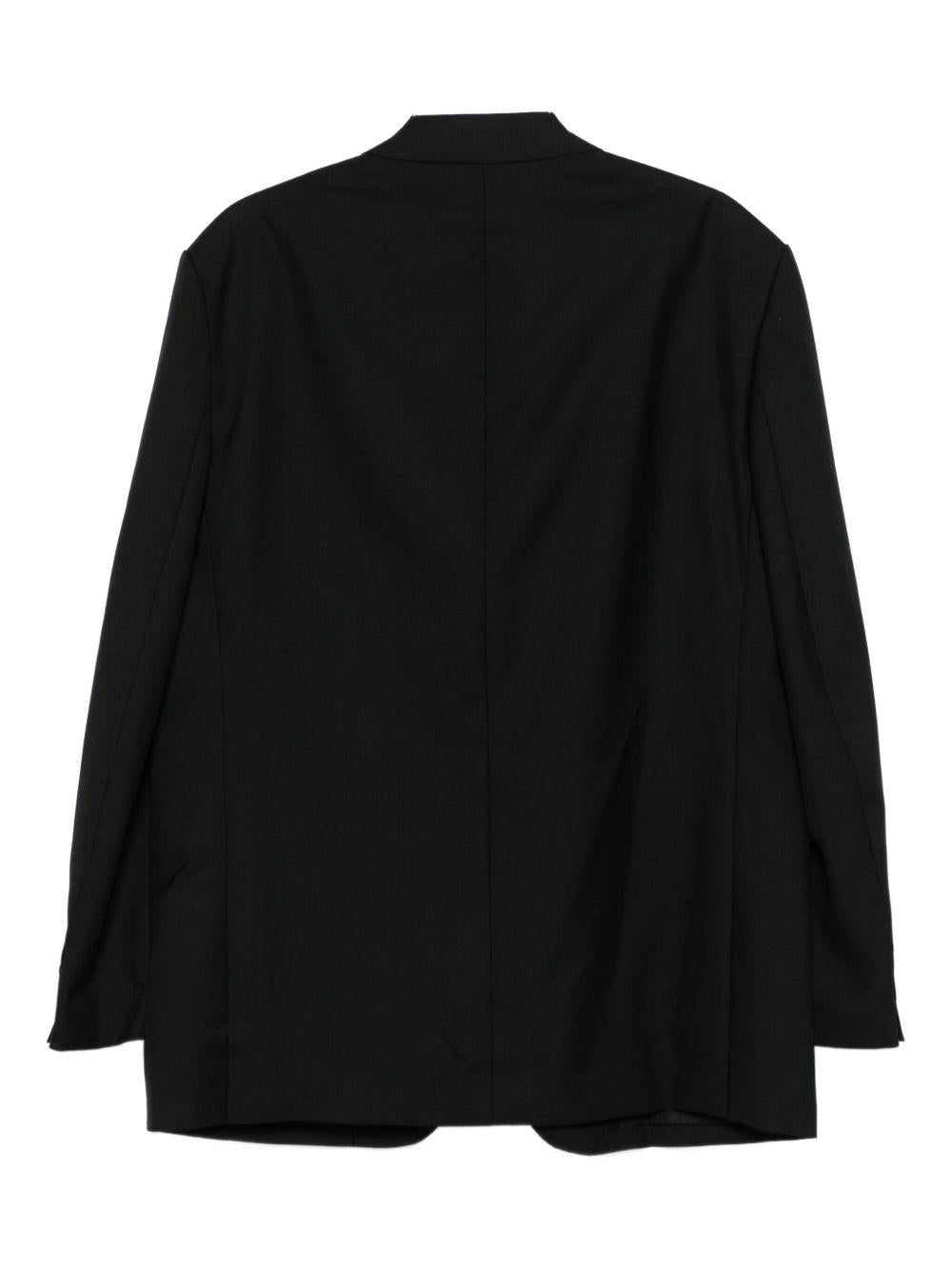 Giacca monopetto con bottone singolo in nero Comme des garcons homme - uomo 